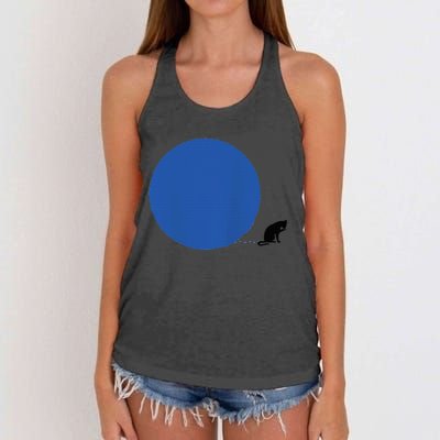 Blue Dot In A Red State Cat Vote Kamala Harris Walz Apparels Women's Knotted Racerback Tank