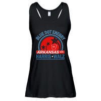 Blue Dot In A Red State Arkansas Kamala Harris Walz 24 Ladies Essential Flowy Tank