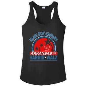 Blue Dot In A Red State Arkansas Kamala Harris Walz 24 Ladies PosiCharge Competitor Racerback Tank