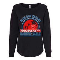 Blue Dot In A Red State Arkansas Kamala Harris Walz 24 Womens California Wash Sweatshirt