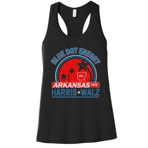 Blue Dot In A Red State Arkansas Kamala Harris Walz 24 Women's Racerback Tank