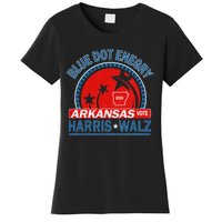 Blue Dot In A Red State Arkansas Kamala Harris Walz 24 Women's T-Shirt