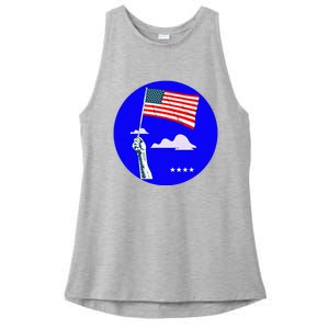 Blue Dot In A Red State Nebraska Vote Kamala Ladies PosiCharge Tri-Blend Wicking Tank