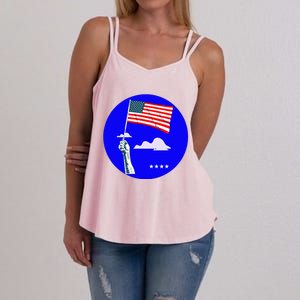 Blue Dot In A Red State Nebraska Vote Kamala Women's Strappy Tank