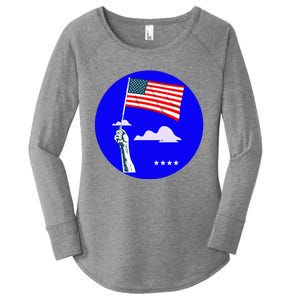 Blue Dot In A Red State Nebraska Vote Kamala Women's Perfect Tri Tunic Long Sleeve Shirt