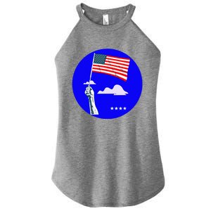 Blue Dot In A Red State Nebraska Vote Kamala Women's Perfect Tri Rocker Tank