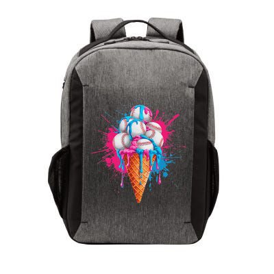 Baseball Drip Ice Cream Sports Lover Ice Cream Cone Vector Backpack
