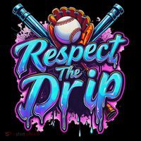 Baseball Drip Ice Cream Dripping Respect The Drip T-Shirt