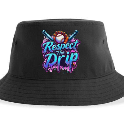 Baseball Drip Ice Cream Dripping Respect The Drip Sustainable Bucket Hat