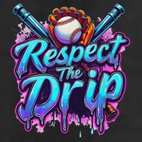 Baseball Drip Ice Cream Dripping Respect The Drip Adult Drive Performance Visor