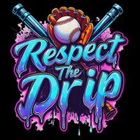 Baseball Drip Ice Cream Dripping Respect The Drip Baby Bodysuit