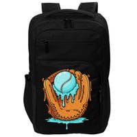 Baseball Drip Ice Cream Baseball Glove Dripping Impact Tech Backpack