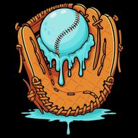 Baseball Drip Ice Cream Baseball Glove Dripping Impact Tech Backpack