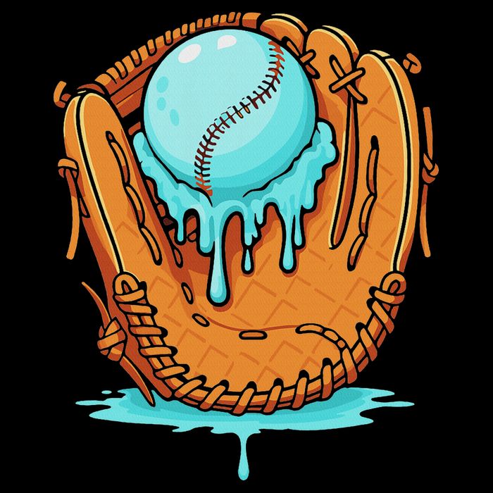 Baseball Drip Ice Cream Baseball Glove Dripping Impact Tech Backpack