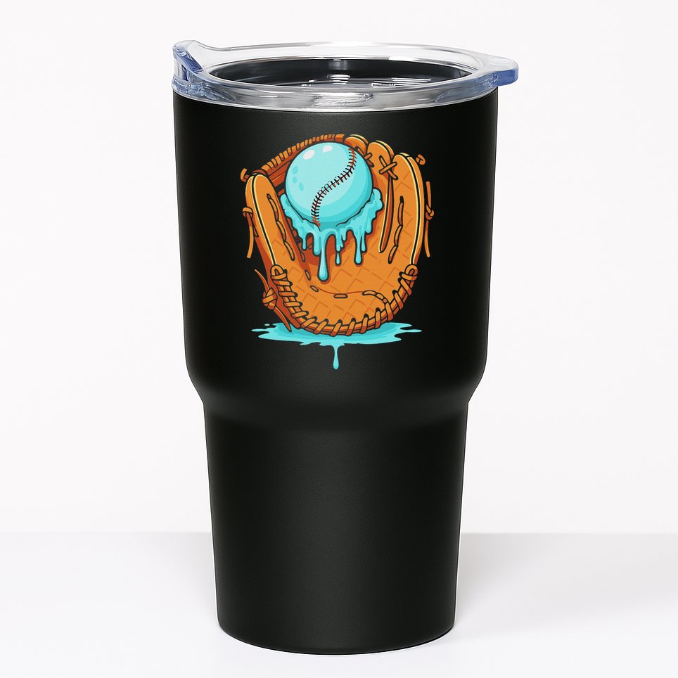 Baseball Drip Ice Cream Baseball Glove Dripping Tumbler