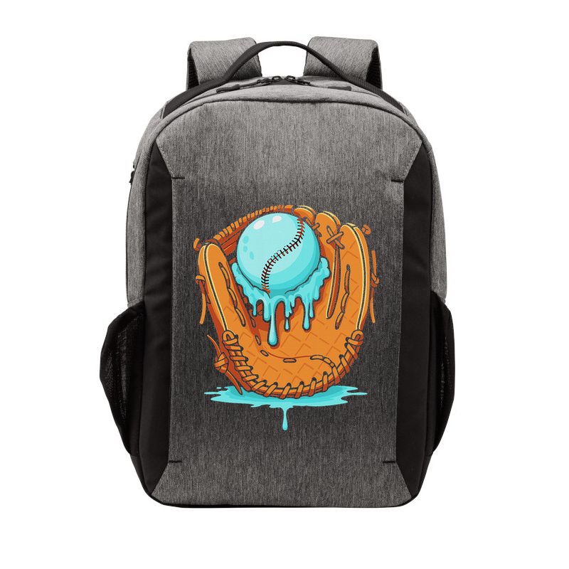 Baseball Drip Ice Cream Baseball Glove Dripping Vector Backpack