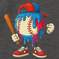 Baseball Drip Ice Cream Drip Sport Game Day Vector Backpack