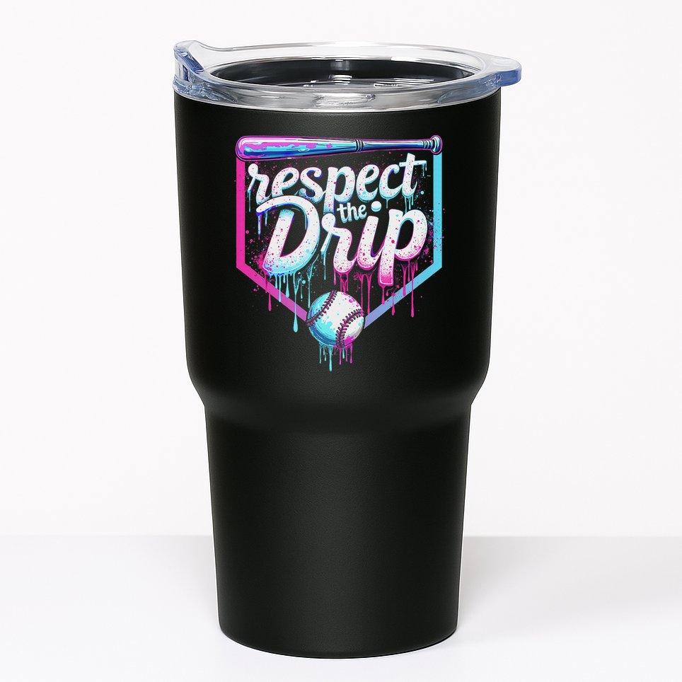 Baseball Drip Ice Cream Respect The Drip Players & Fans Tumbler