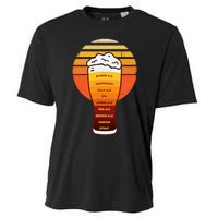 Beer Diversity In A Beer Glass With Foam Retro Beer Types Cooling Performance Crew T-Shirt