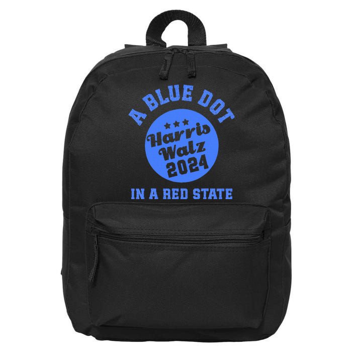 Blue Dot In A Red State Arkansas 16 in Basic Backpack