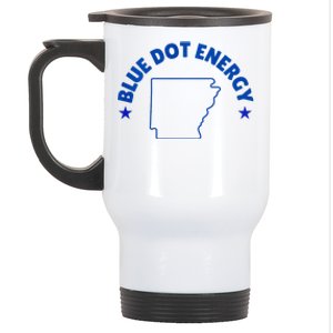 Blue Dot In A Red State Arkansas Vote Kamala Harris Walz Stainless Steel Travel Mug