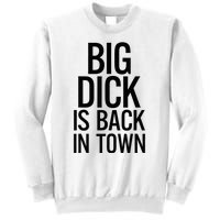 Big Dick Is Back In Town Funny Humor Sarcasm Sweatshirt