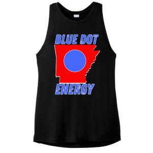 Blue Dot In A Red State Nebraska Vote Kamala Harris Walz Ladies PosiCharge Tri-Blend Wicking Tank