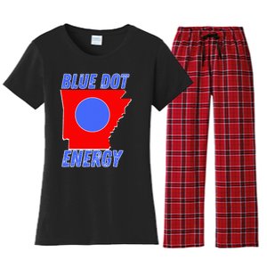 Blue Dot In A Red State Nebraska Vote Kamala Harris Walz Women's Flannel Pajama Set