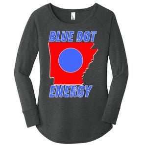 Blue Dot In A Red State Nebraska Vote Kamala Harris Walz Women's Perfect Tri Tunic Long Sleeve Shirt