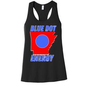 Blue Dot In A Red State Nebraska Vote Kamala Harris Walz Women's Racerback Tank