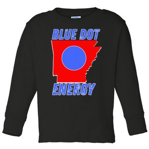 Blue Dot In A Red State Nebraska Vote Kamala Harris Walz Toddler Long Sleeve Shirt