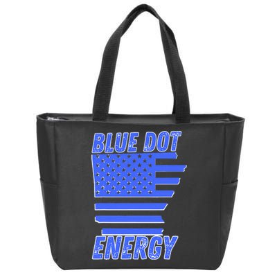 Blue Dot In A Red State Nebraska Zip Tote Bag