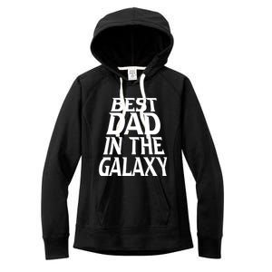 Best Dad In The Galaxy Daddy Cool Parent Retro Father Old Gift Women's Fleece Hoodie