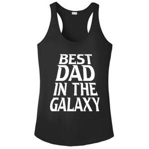 Best Dad In The Galaxy Daddy Cool Parent Retro Father Old Gift Ladies PosiCharge Competitor Racerback Tank