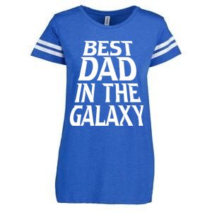 Best Dad In The Galaxy Daddy Cool Parent Retro Father Old Gift Enza Ladies Jersey Football T-Shirt