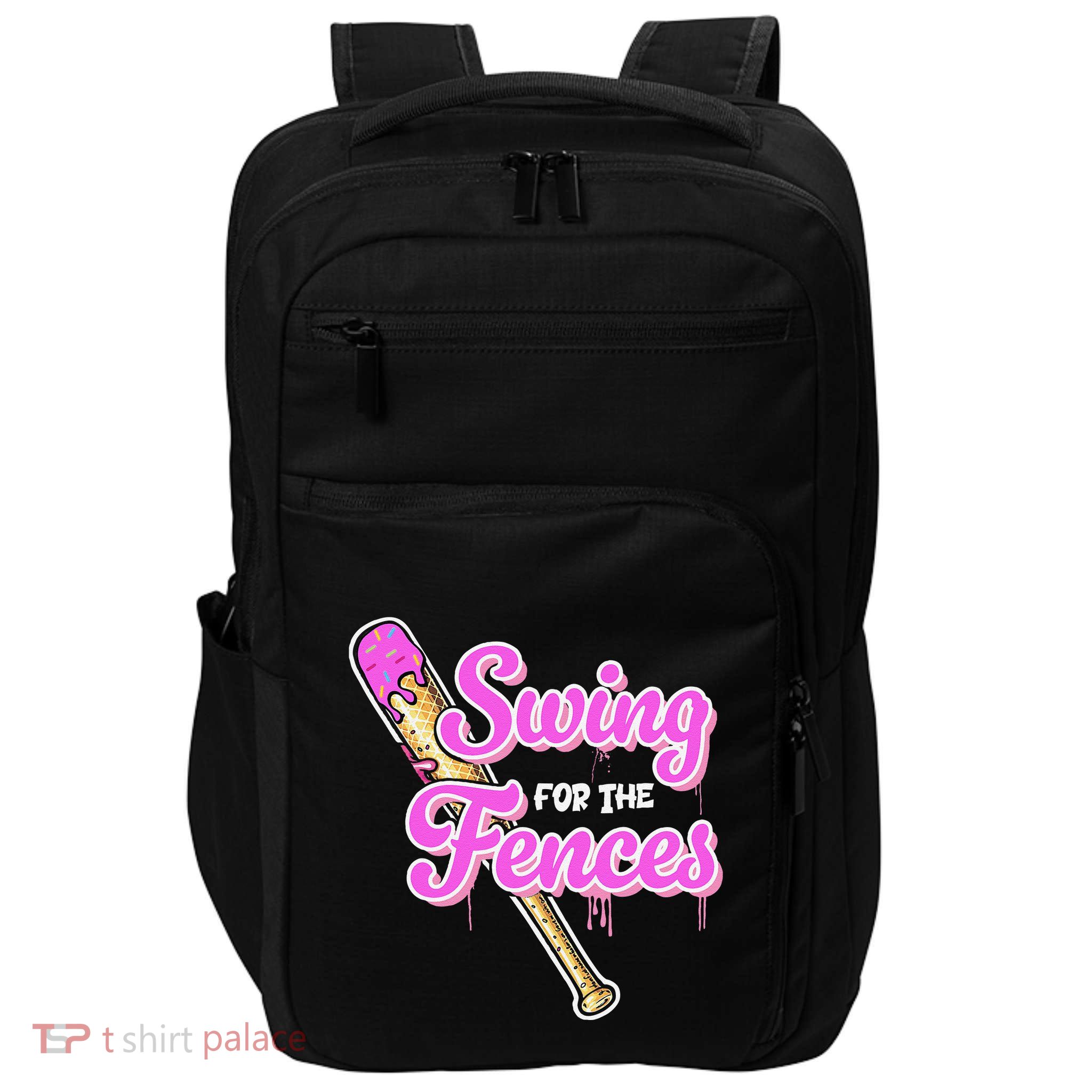 Baseball Drip Ice Cream Drip Swing For The Fences Impact Tech Backpack
