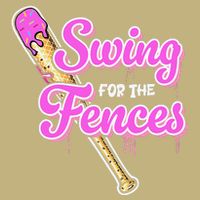Baseball Drip Ice Cream Drip Swing For The Fences Cooling Performance Crew T-Shirt