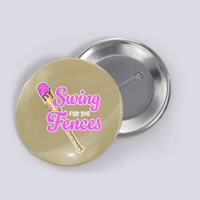 Baseball Drip Ice Cream Drip Swing For The Fences Button