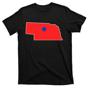 Blue Dot In A Red State Nebraska Vote Kamala Harris Waltz T-Shirt