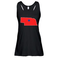 Blue Dot In A Red State Nebraska Vote Kamala Harris Waltz Ladies Essential Flowy Tank