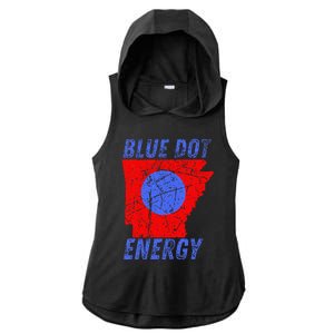 Blue Dot In A Red State Nebraska Vote Kamala Ladies PosiCharge Tri-Blend Wicking Draft Hoodie Tank