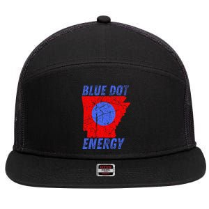 Blue Dot In A Red State Nebraska Vote Kamala 7 Panel Mesh Trucker Snapback Hat