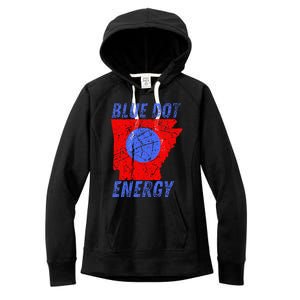 Blue Dot In A Red State Nebraska Vote Kamala Women's Fleece Hoodie