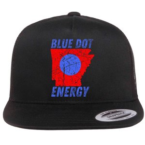 Blue Dot In A Red State Nebraska Vote Kamala Flat Bill Trucker Hat