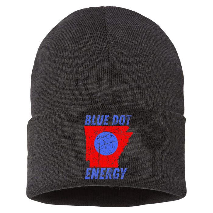 Blue Dot In A Red State Nebraska Vote Kamala Sustainable Knit Beanie