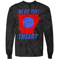 Blue Dot In A Red State Nebraska Vote Kamala Tie-Dye Long Sleeve Shirt