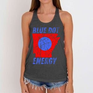 Blue Dot In A Red State Nebraska Vote Kamala Women's Knotted Racerback Tank