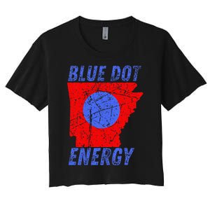 Blue Dot In A Red State Nebraska Vote Kamala Women's Crop Top Tee