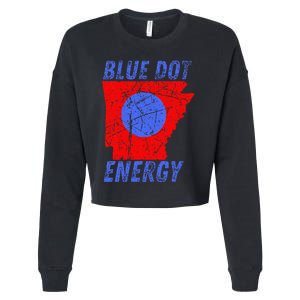 Blue Dot In A Red State Nebraska Vote Kamala Cropped Pullover Crew