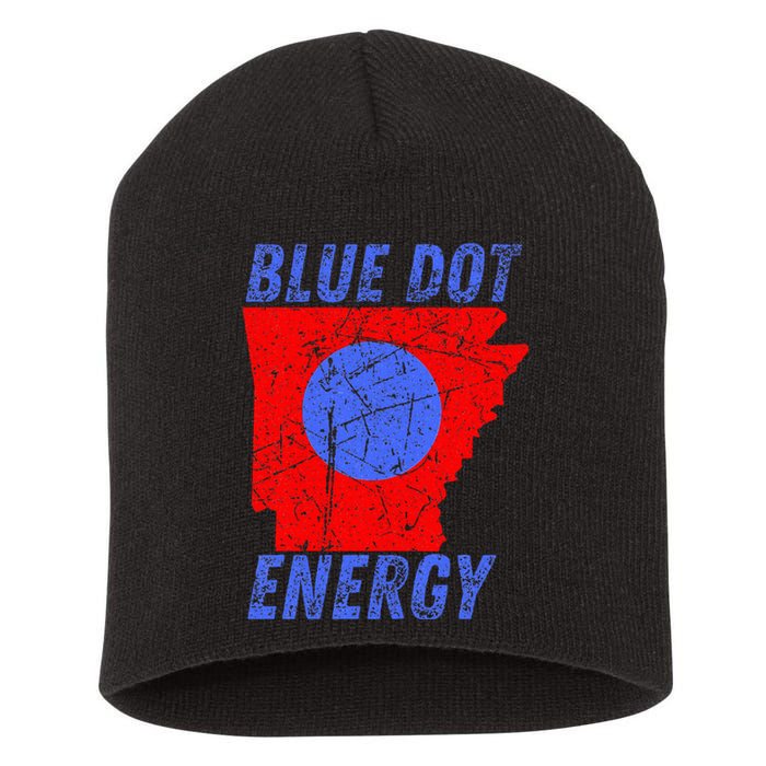 Blue Dot In A Red State Nebraska Vote Kamala Short Acrylic Beanie